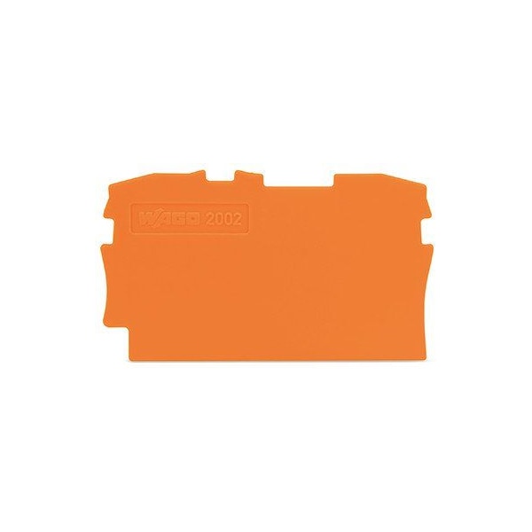 Wago END PLATE FOR 2002-1201, 0.8MM ORANGE, 2002-1292 - main